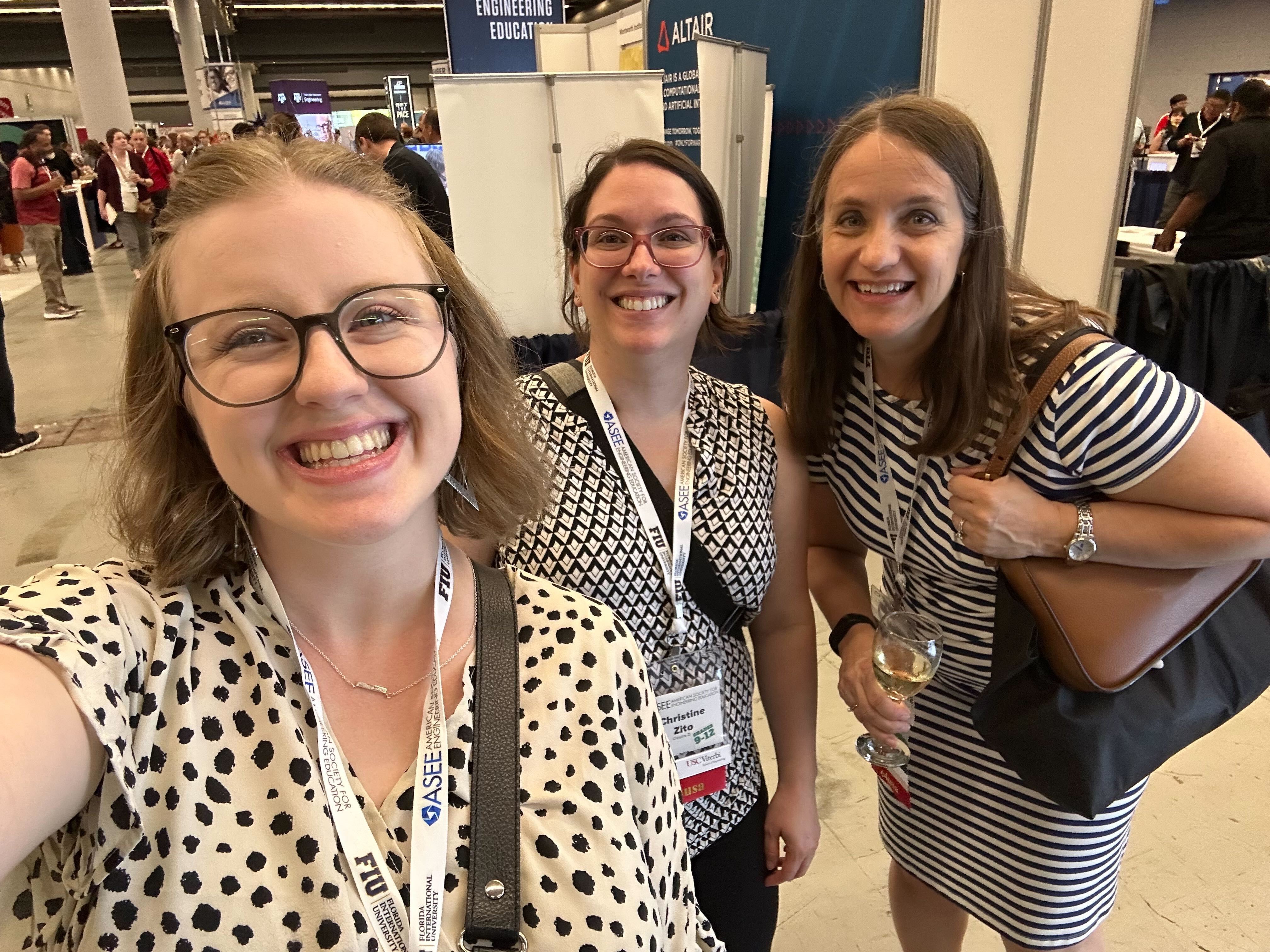 Christine Zito at ASEE with Katie and Stacy
